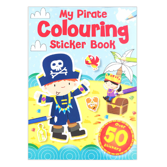 Picture of COLORING STICKER BOOK - PIRATE