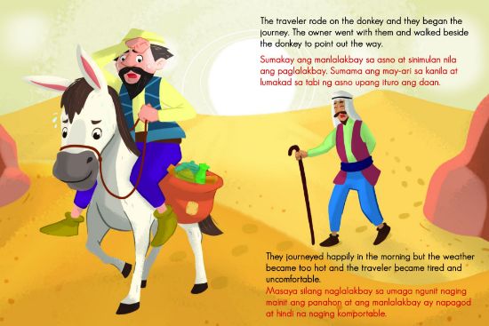 Learning is Fun. BATANG MATALINO AESOP'S FABLE-THE DONKEY AND HIS SHADOW